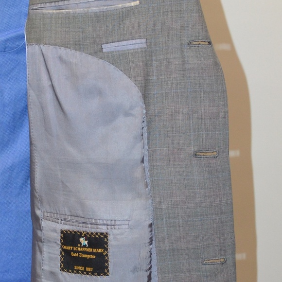 HSM Hart Schaffner Marx 40L Sport Coat Blazer Suit - Picture 6 of 8